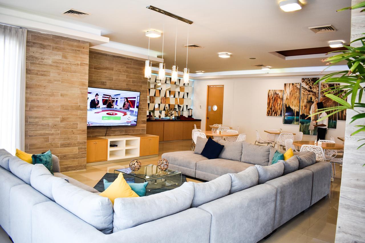 칸쿤 Barcelona Tower By Koox Luxury Collection 아파트 호텔 외부 사진